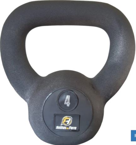 Kettlebell Texturizado Preto - 2kg a 40kg 